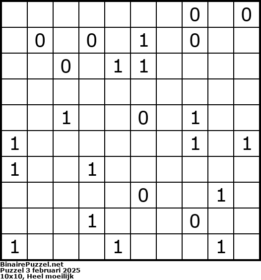 Binaire Puzzel