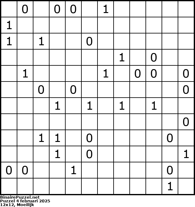 Binaire Puzzel