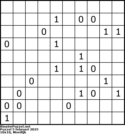 Binaire Puzzel