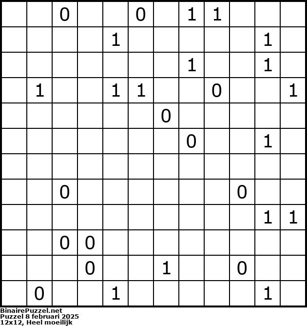 Binaire Puzzel