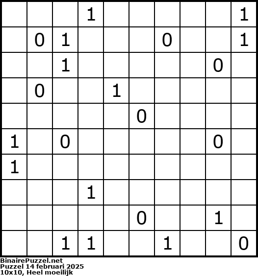 Binaire Puzzel