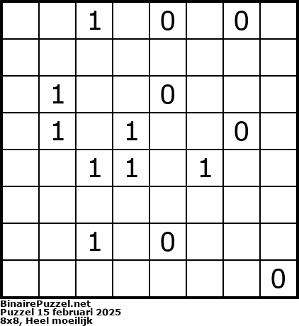 Binaire Puzzel