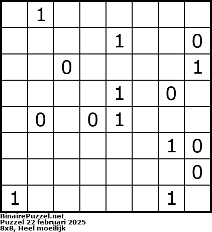 Binaire Puzzel