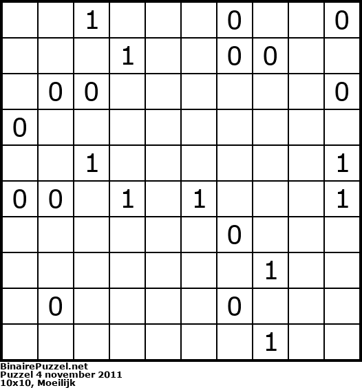 Binaire Puzzel