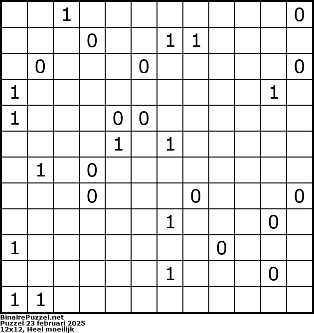 Binaire Puzzel