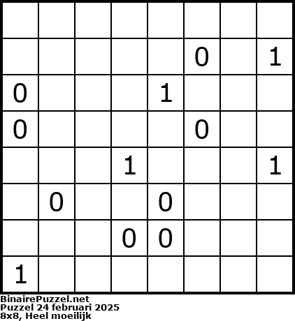 Binaire Puzzel
