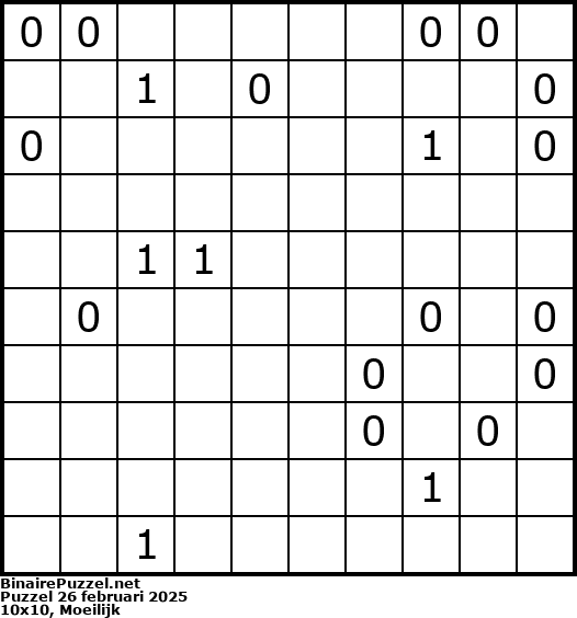 Binaire Puzzel