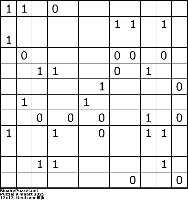 Binaire Puzzel