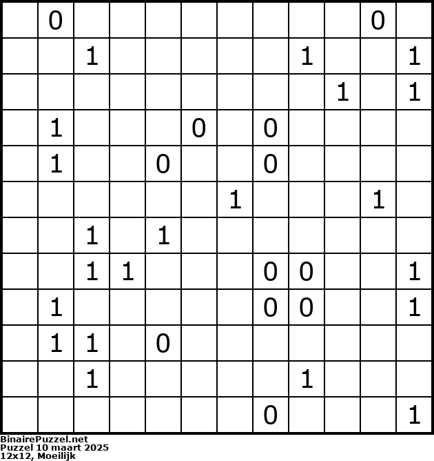 Binaire Puzzel