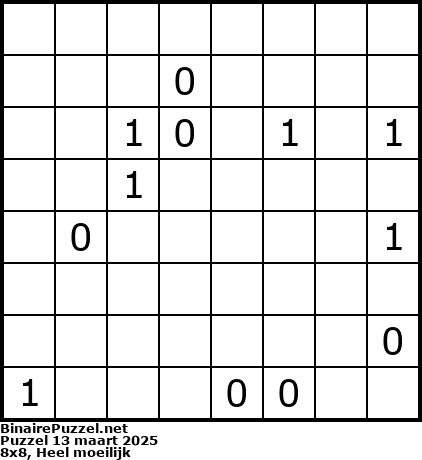 Binaire Puzzel
