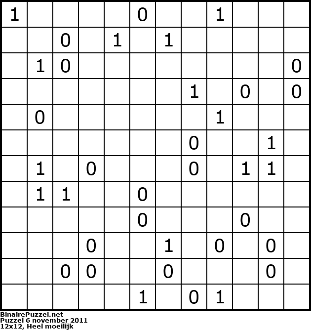 Binaire Puzzel