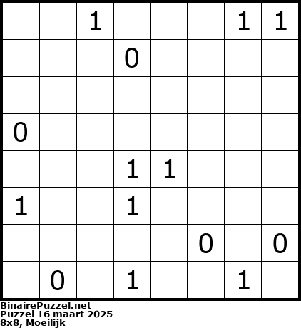 Binaire Puzzel
