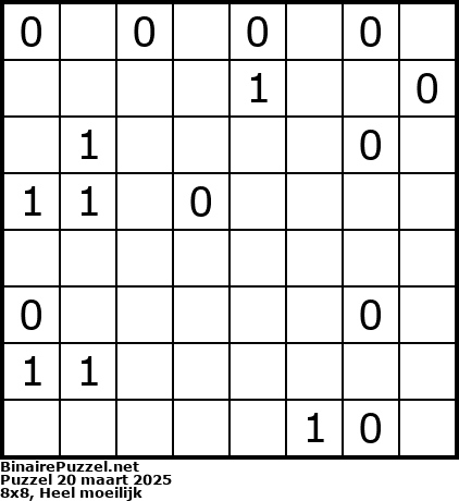 Binaire Puzzel