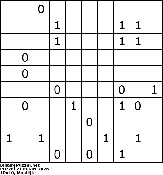 Binaire Puzzel