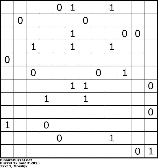 Binaire Puzzel