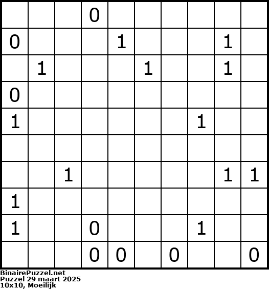 Binaire Puzzel