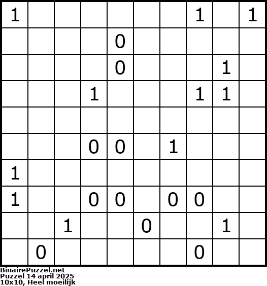 Binaire Puzzel