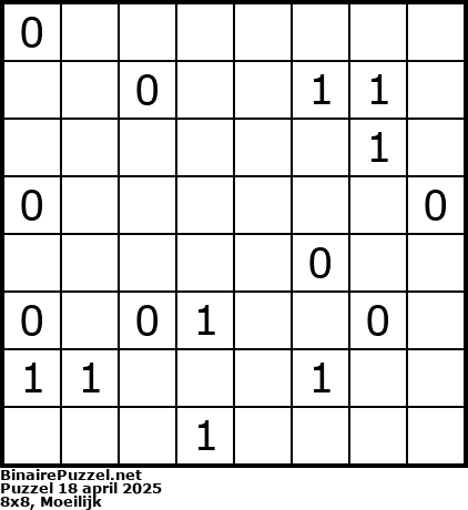 Binaire Puzzel