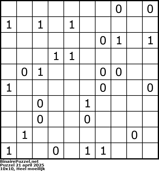 Binaire Puzzel
