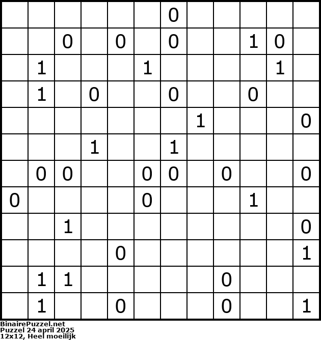Binaire Puzzel