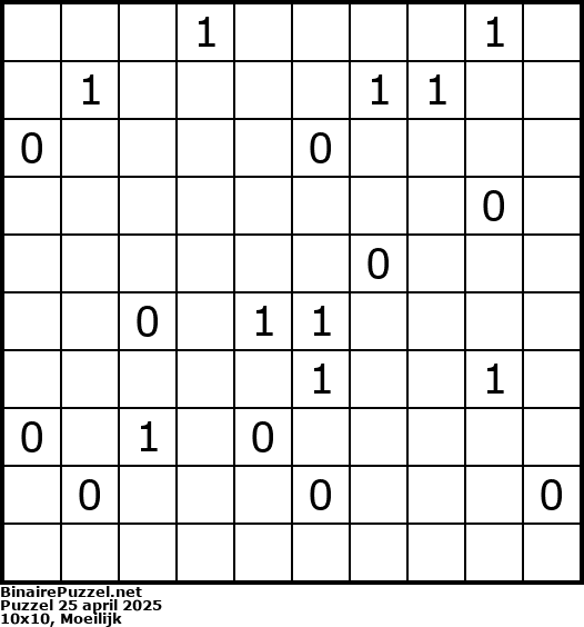 Binaire Puzzel