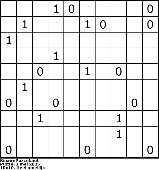 Binaire Puzzel