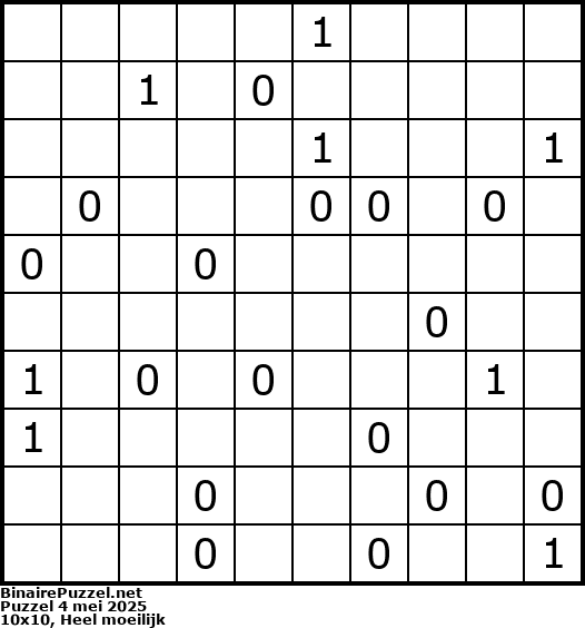 Binaire Puzzel