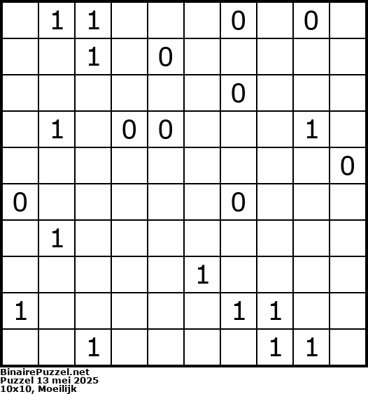 Binaire Puzzel