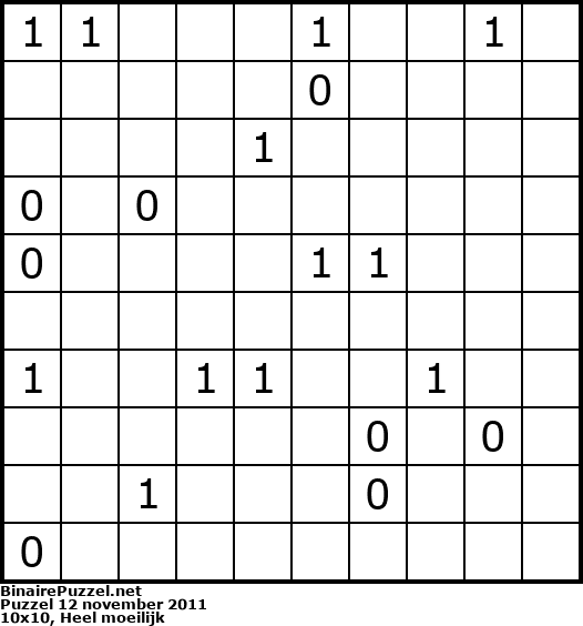 Binaire Puzzel