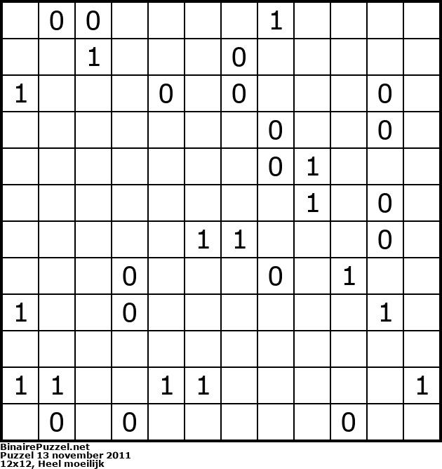 Binaire Puzzel