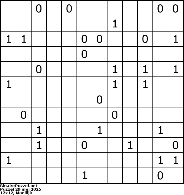 Binaire Puzzel
