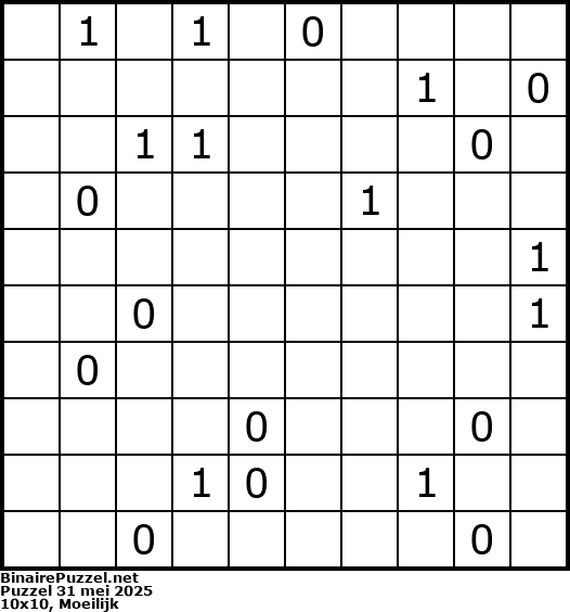 Binaire Puzzel