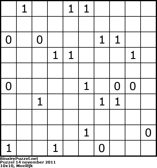 Binaire Puzzel