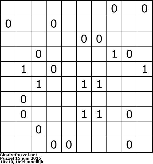Binaire Puzzel