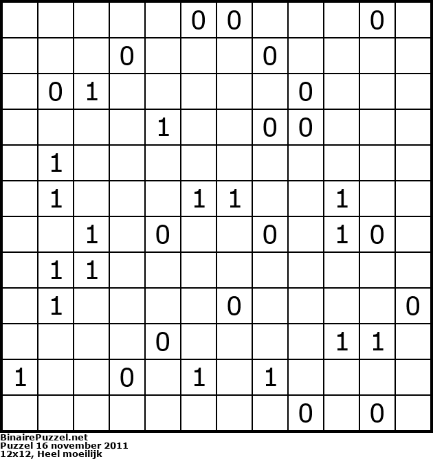 Binaire Puzzel