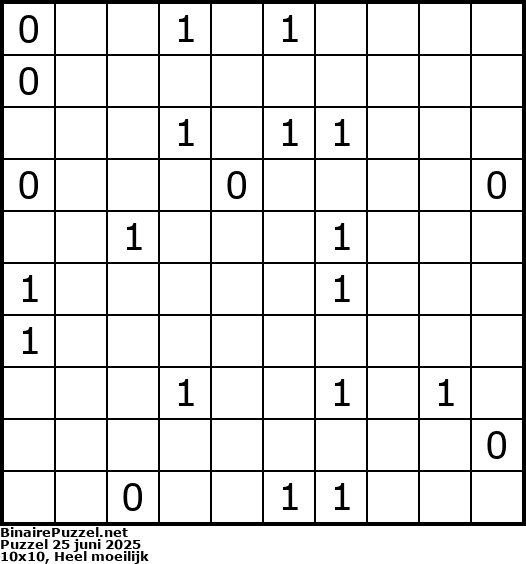 Binaire Puzzel
