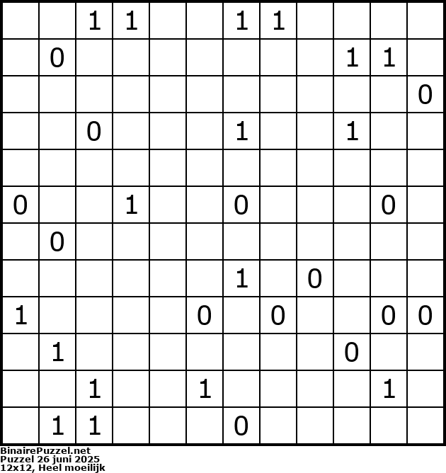 Binaire Puzzel