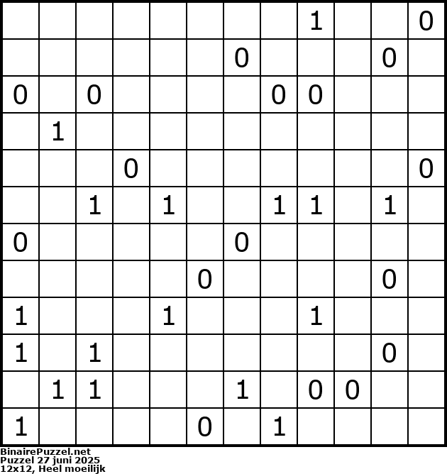 Binaire Puzzel