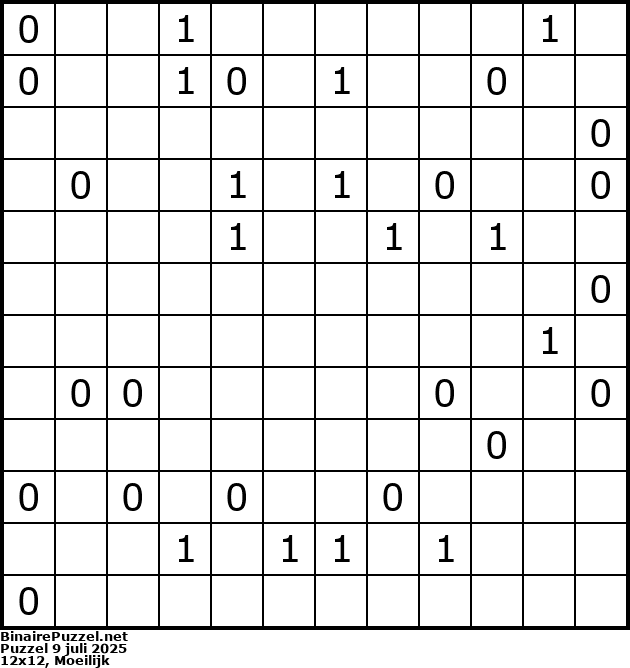 Binaire Puzzel