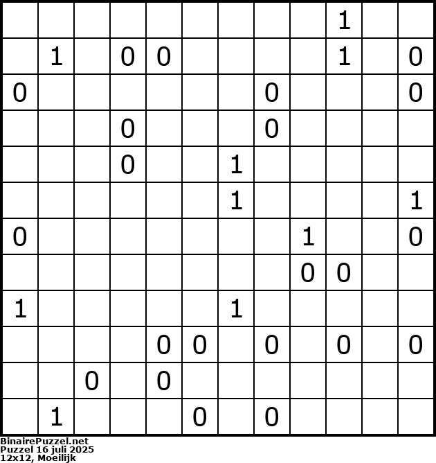 Binaire Puzzel
