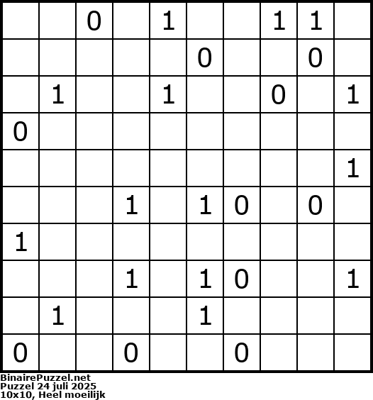 Binaire Puzzel