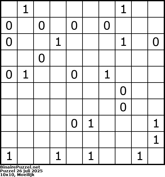 Binaire Puzzel