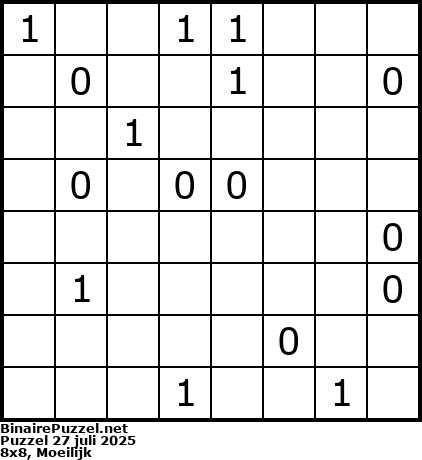 Binaire Puzzel