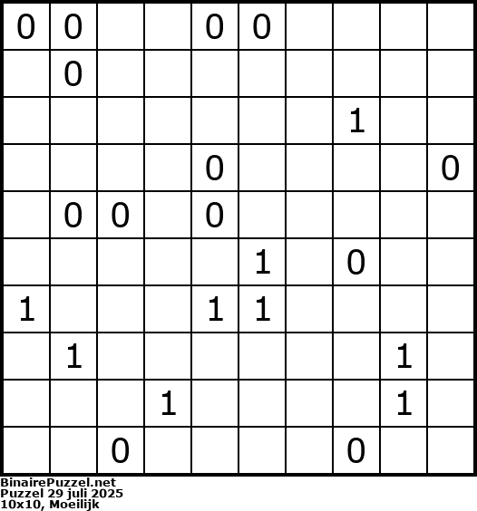 Binaire Puzzel