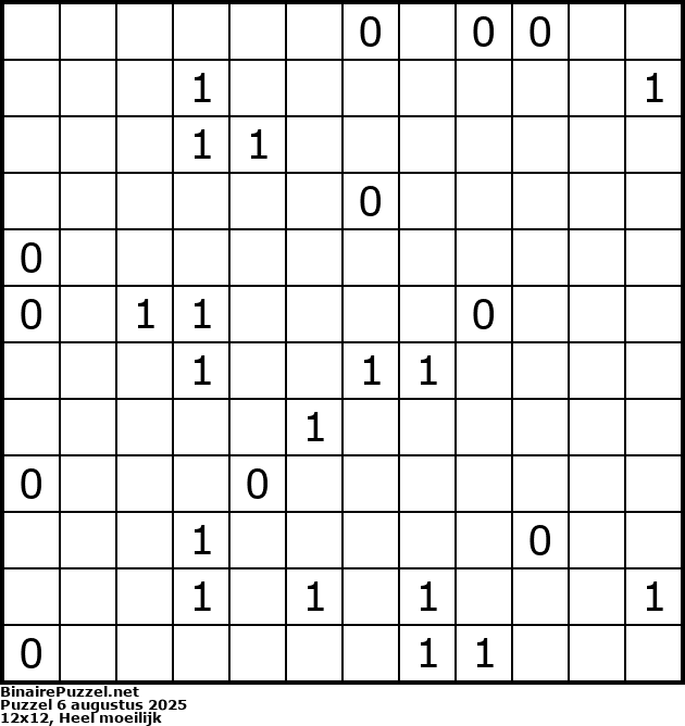 Binaire Puzzel