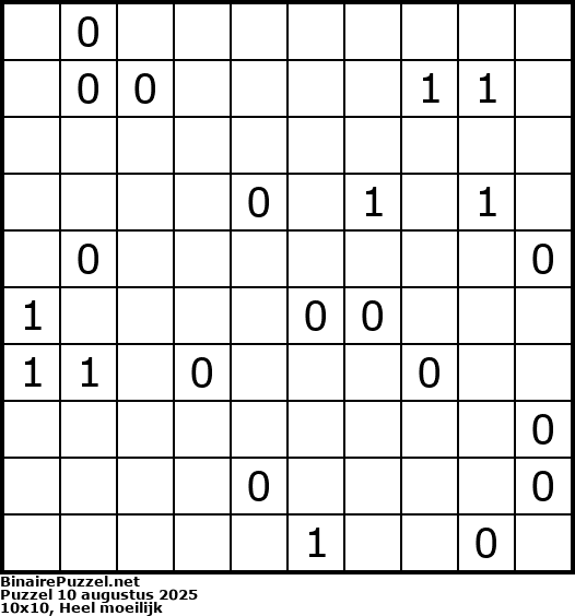 Binaire Puzzel