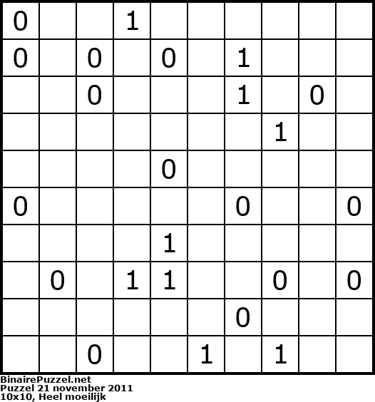 Binaire Puzzel