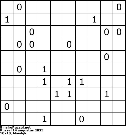 Binaire Puzzel