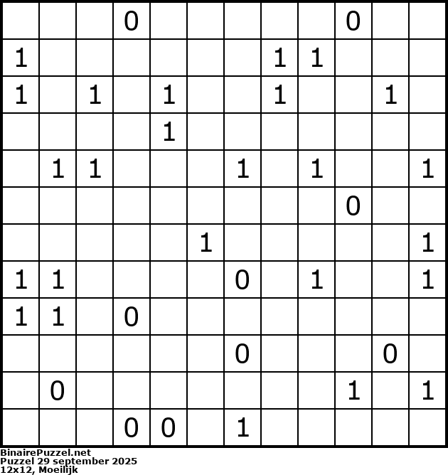 Binaire Puzzel