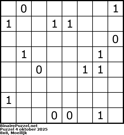 Binaire Puzzel